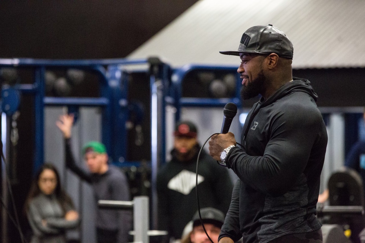 Mike Rashid speaking into a microphone